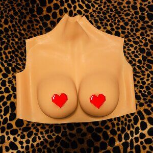 Cosplay Drag Silicone Breastplate